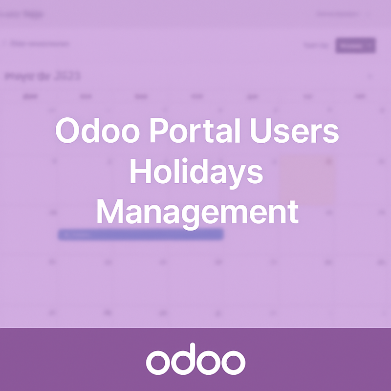 Odoo Portal Users Holidays Management